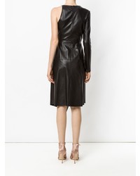 Nk Leather One Shoulder Dress