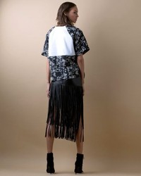 Exclusive for Intermix For Intermix Leather Fringe Skirt