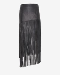 Exclusive for Intermix For Intermix Leather Fringe Skirt