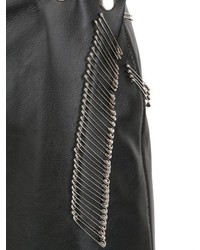 Fringed Leather Skirt