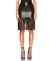 Theperfext Mimi Fringe Leather Skirt