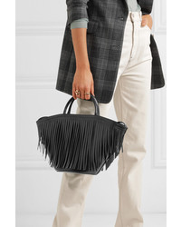 Trademark Fringed Leather Tote