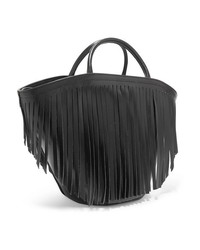 Trademark Fringed Leather Tote
