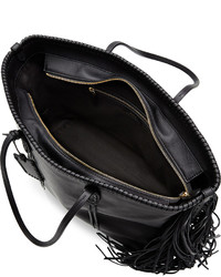 Polo Ralph Lauren Leather Tote With Fringes