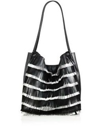 Proenza Schouler Two Tone Leather Fringe Tote