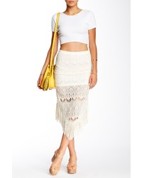Romeo & Juliet Couture Fringe Midi Skirt