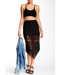 Romeo & Juliet Couture Fringe Midi Skirt