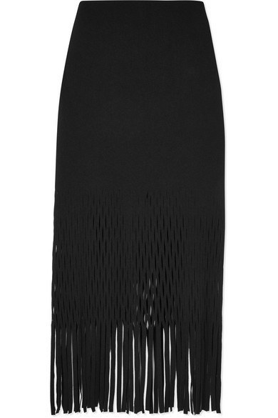 Dion Lee Fringed Cutout Jersey Midi 