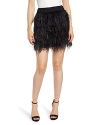 Chelsea28 Feather Miniskirt