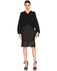 ADAM by Adam Lippes Adam Lippes Fitted Fringe Skirt