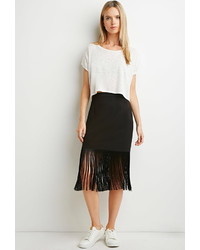 Forever 21 Contemporary Fringed Pencil Skirt