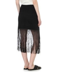mo&co. Fringed Lace Skirt