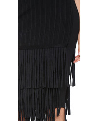 Milly Tiered Fringe Skirt