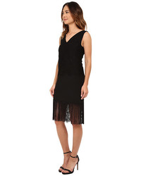 Nicole Miller Stella Fringe And Lace Party Dress