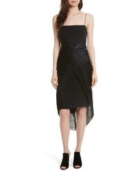 Black Fringe Silk Dress