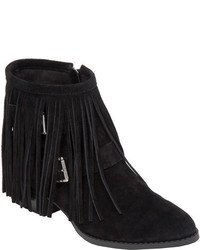 BCBGeneration Capricorn Ankle Boot Black Oil Calf Suede Boots