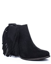 Coconuts Lafayette Ankle Fringe Booties