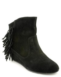 Falchi by Falchi Madison Black Suede Fashion Ankle Boots