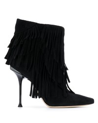 Sergio Rossi Fringed Ankle Boots