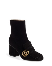 Gucci Gg Marmont Fringe Bootie