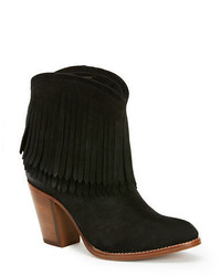 Frye Ilana Fringed Suede Ankle Boots