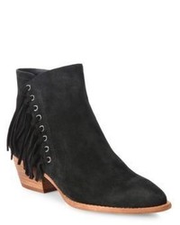 Ash Lenny Fringed Suede Booties