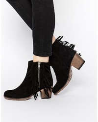 Rule London Fringe Suede Ankle Boots