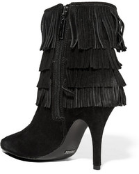 Schutz Sold Out Kassia Fringed Suede Ankle Boots