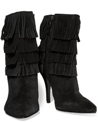 Schutz Sold Out Kassia Fringed Suede Ankle Boots