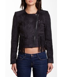 Fate Faux Suede Fringed Jacket