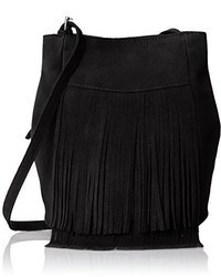 Dolce Vita Collection Suede Fringe Cross Body Bag