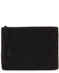 Forever 21 Fringed Genuine Suede Clutch