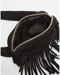 Asos Collection Suede Fringed Fanny Pack
