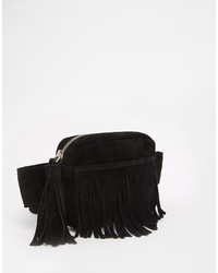 Asos Collection Suede Fringed Fanny Pack