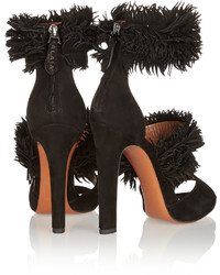 Alaia Alaa Fringed Suede Sandals