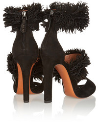 Alaia Alaa Fringed Suede Sandals
