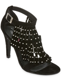 First Love By Penny Loves Kenny First Love Lantern Studded Fringe Sandal Pumps