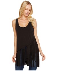 Roper 0980 Poly Spandex Tank Top With Self Fringe Sleeveless