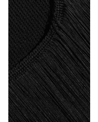 Tom Ford Fringed Stretch Knit Camisole Black