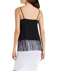 Strappy Layered Fringe Tank Top