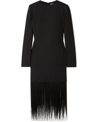 Givenchy Fringed Wool Crepe Dress