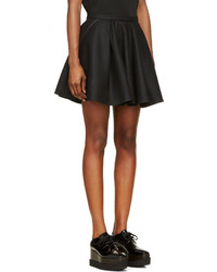Avelon Black Wool Full Lenglen Mini Skirt