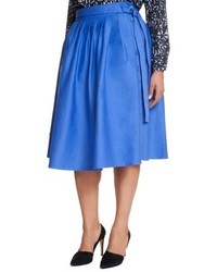 ELOQUII Plus Size Circle Side Button Skirt