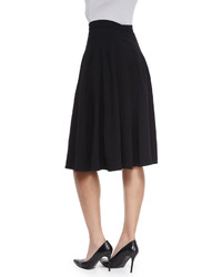 Escada Mid Length Circle Skirt Black