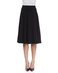 Escada Mid Length Circle Skirt Black