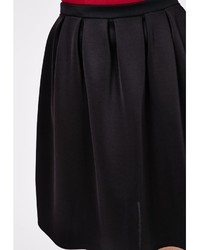 Missguided Plus Size Midi Skater Skirt Black