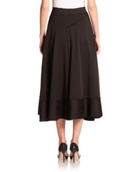 Donna Karan Satin Detail Circle Wrap Skirt