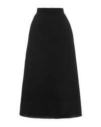 Tre Ccile Black A Line Midi Skirt