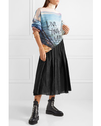 MARQUES ALMEIDA Waisted Smocked Brocade Midi Skirt