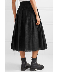 MARQUES ALMEIDA Waisted Smocked Brocade Midi Skirt